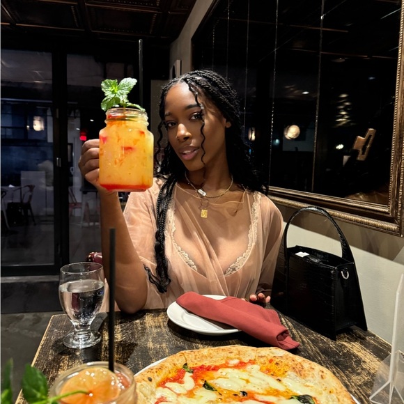 ZARA BLACK MOCK CROC CITY BAG - Picture 6 of 6